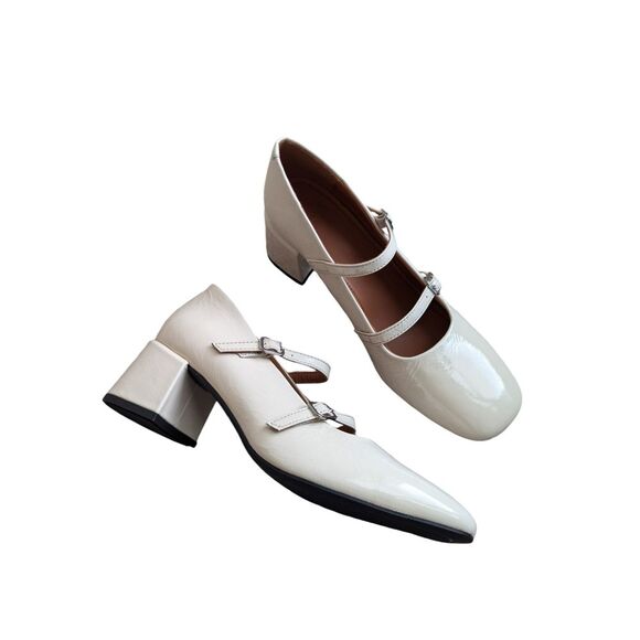 Vagabond Adison Double Strap mary jane pumps in Cream size 38 / US 7.5 - Picture 2 of 8